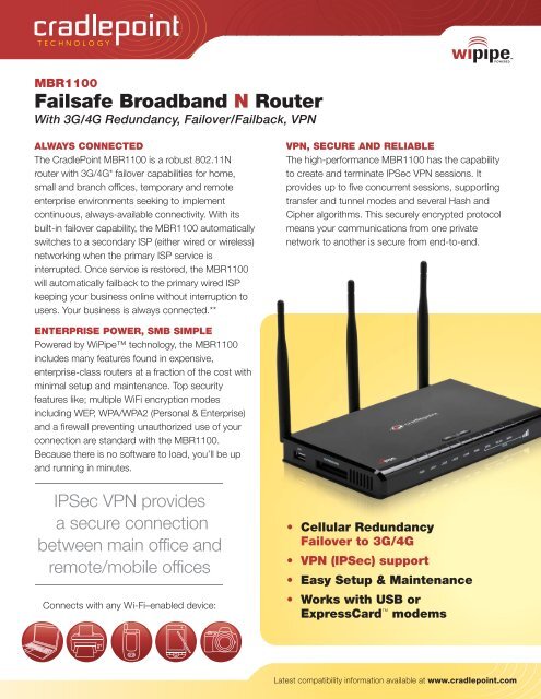 Failsafe Broadband N Router - CradlePoint