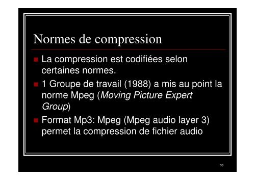 Traitement du signal et Applications cours 6 - Université Paris 8