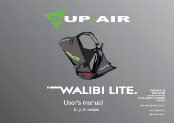 User's manual - Sup'Air