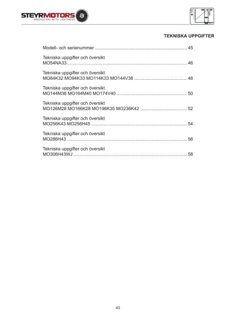 4 cylindrar + 6 cylindrar 4 cylindrar + 6 cylindrar - Steyr Motors