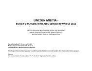 Butler's Rangers involved with the Lincoln Militia in 1812 - Niagara ...