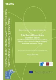 Third-Party Violence in the Education Sector: - Teachers ...