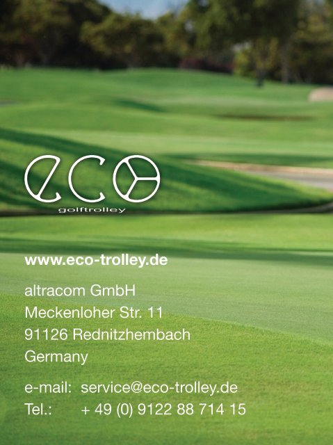 A B C D E - Eco Golftrolley