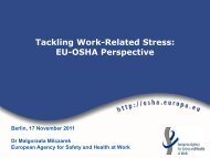 Tackling Work-Related Stress: EU-OSHA Perspective - Teachers ...