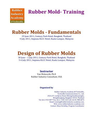 Rubber Mold Training - Rubber Industry Academy