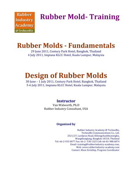 Rubber Mold Training Rubber Industry Academy Rubber Mold Training Rubber Industry Academy