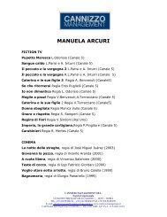 CV Manuela Arcuri - Cannizzo Management