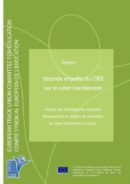 Seconde enquête du CSEE sur le cyber-harcèlement