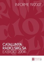 Informe 19/2007 - Generalitat de Catalunya