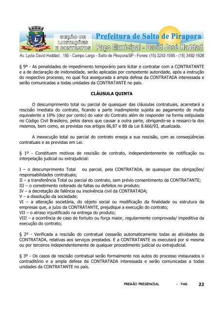 1 O MunicÃ­pio de Salto de Pirapora, torna pÃºblico que farÃ¡ realizar ...