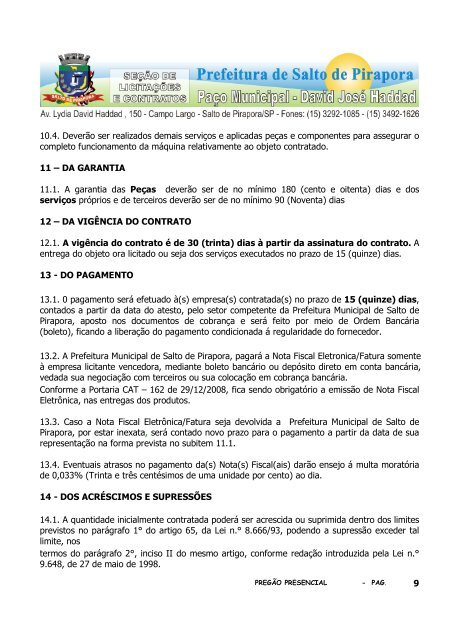 1 O MunicÃ­pio de Salto de Pirapora, torna pÃºblico que farÃ¡ realizar ...