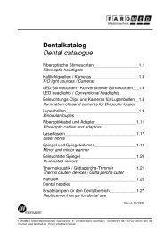 Dentalkatalog Dental catalogue - Faromed Medizintechnik GmbH ...