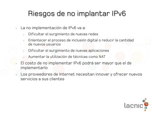 IntroducciÃ³n a IPv6 - 6DEPLOY