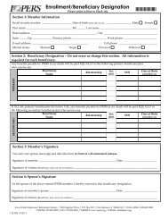 Enrollment/Beneficiary Designation form - IPERS