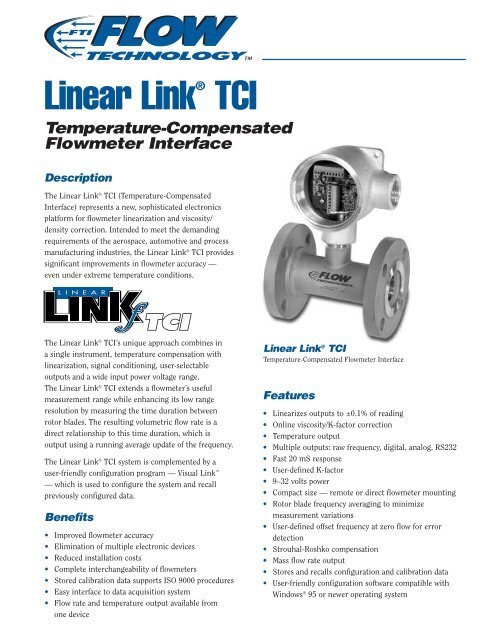 Linear Link Temperature-Compensated Flowmeter Interface