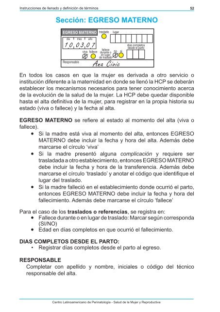 Historia ClÃ­nica Perinatal y formularios - CLAP 2010 - Prenatal