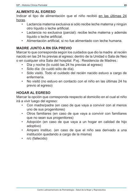 Historia ClÃ­nica Perinatal y formularios - CLAP 2010 - Prenatal