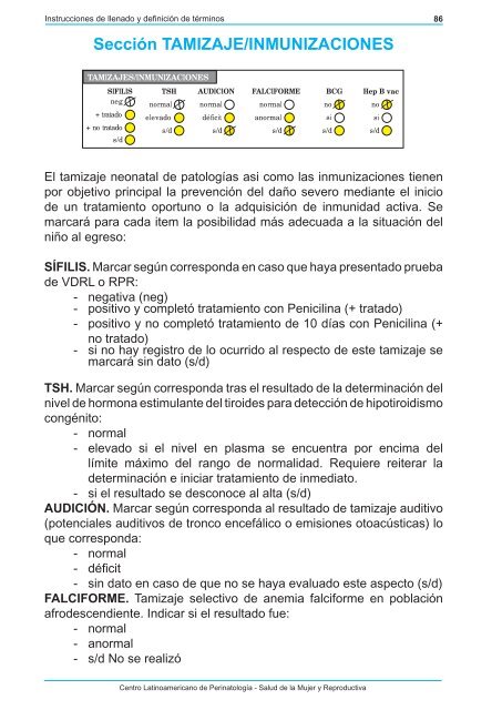 Historia ClÃ­nica Perinatal y formularios - CLAP 2010 - Prenatal