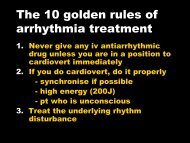 Golden rules of arrhythmia treatment