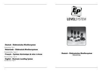 Deutsch - Elektronisches Nivelliersystem â€ºDeutsch ... - E&P Hydraulics