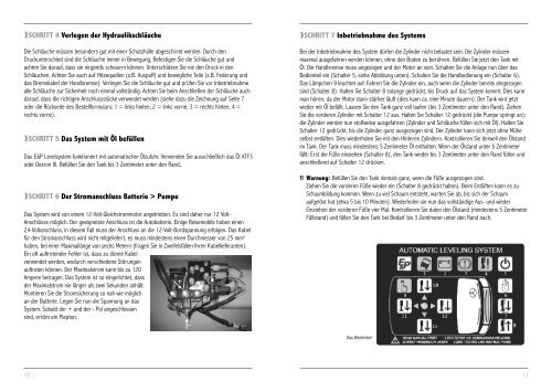 Deutsch - Elektronisches Nivelliersystem â€ºDeutsch ... - E&P Hydraulics