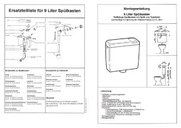 Montageanleitung 9L Spülkasten