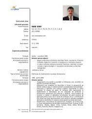 Curriculum vitae Informatii personale Nume/Prenume NANI IOAN ...