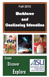 Table of Contents - Arkansas State University - Mountain Home