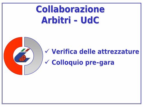 Collaborazione Arbitri - UdC - Comitato Italiano Arbitri - Provincia di ...