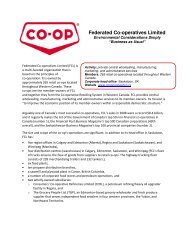 Federated Co-operatives Limited - Canadian Co-operative Association