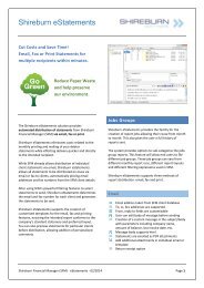 Shireburn eStatements - Shireburn Software Ltd