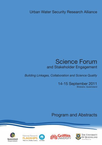 UWSRA Science Forum 2011, Program and Abstracts - Urban Water ...