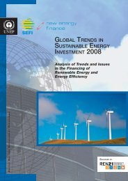 Global Trends in Sustainable Energy Investment 2008 - UNEP ...
