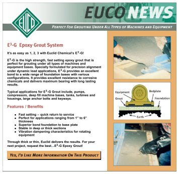 E3-G Epoxy Grout System - Euclid Chemical Co