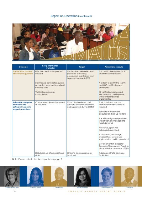 Annual Report 2008/2009 - Umalusi
