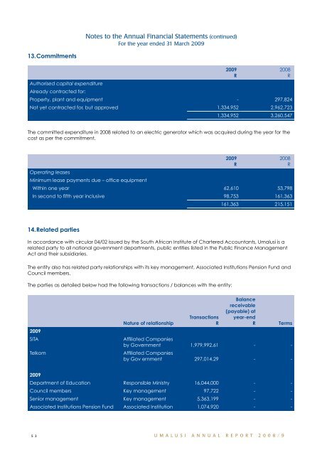 Annual Report 2008/2009 - Umalusi