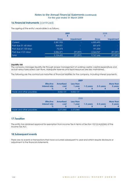 Annual Report 2008/2009 - Umalusi