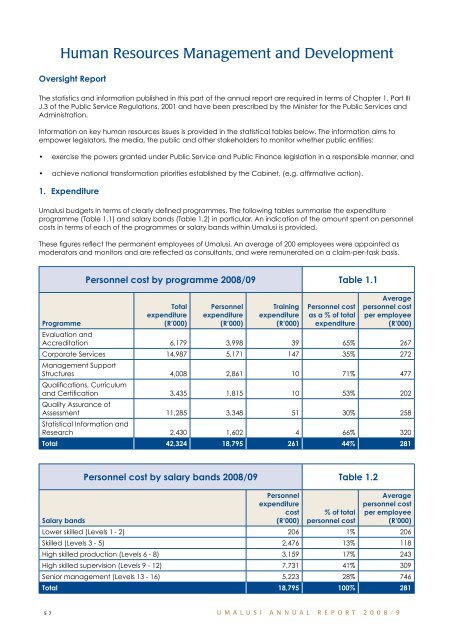 Annual Report 2008/2009 - Umalusi