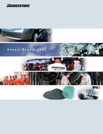 Annual Report 2003 - Bridgestone EUROPE
