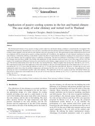 Application of passive cooling systems in the hot and humid climate ...