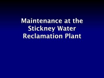 reporting - Metropolitan Water Reclamation District of Greater Chicago