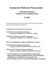 Sommersemester 2005 (PDF, 244 kB) - Institut fÃ¼r Politische ...