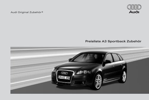 Preisliste A3 Sportback Zubehör - flother-online.de