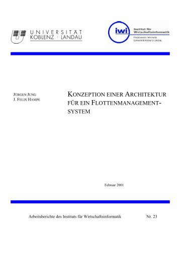 Konzeption einer Architektur fÃ¼r ein Flottenmanagementsystem