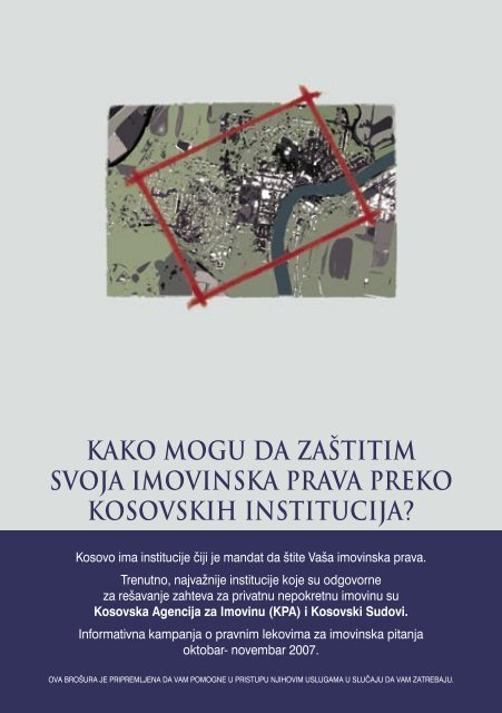 Kako mogu braniti svoja imovinska prava putem Kosovskih institucija