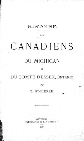 les canadiens du michigan.