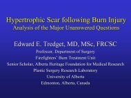 Hypertrophic Scar Following Burn Injury - American Burn Association