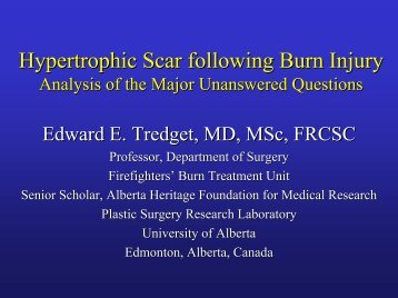 Hypertrophic Scar Following Burn Injury - American Burn Association