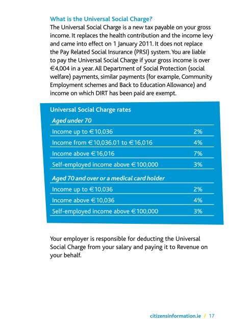 Information for School Leavers (pdf) - Citizens Information Board