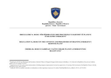 RREGULLORE Nr. 08/2013 - Republika e KosovÃ«s - Zyra e ...